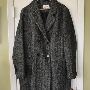 Frank and Oak Herringbone Winter Jacket large/xl